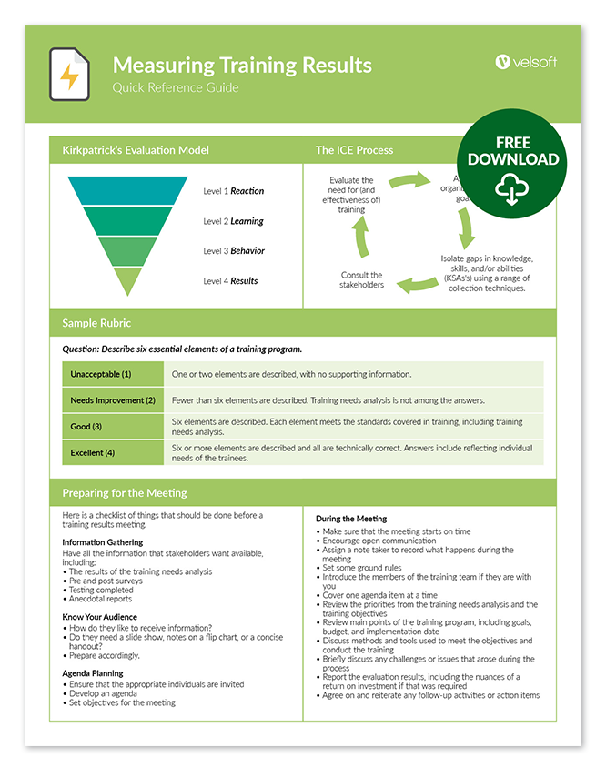 Measuring Training Results QRG - download