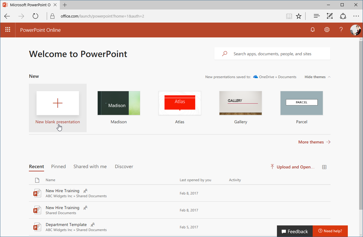 PowerPoint Online 8