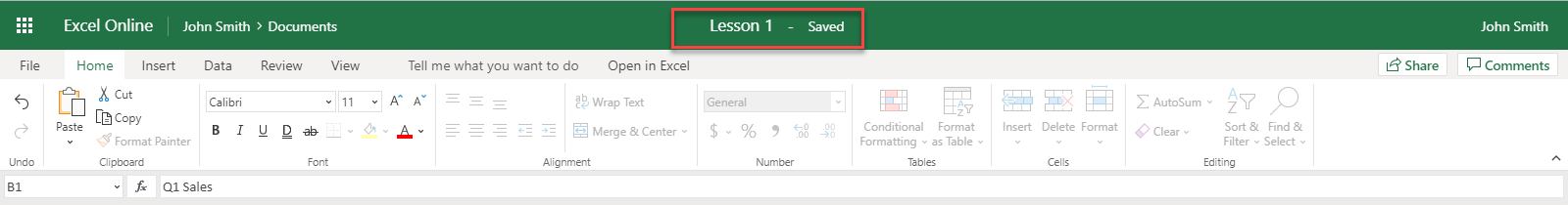 Excel 365 Online