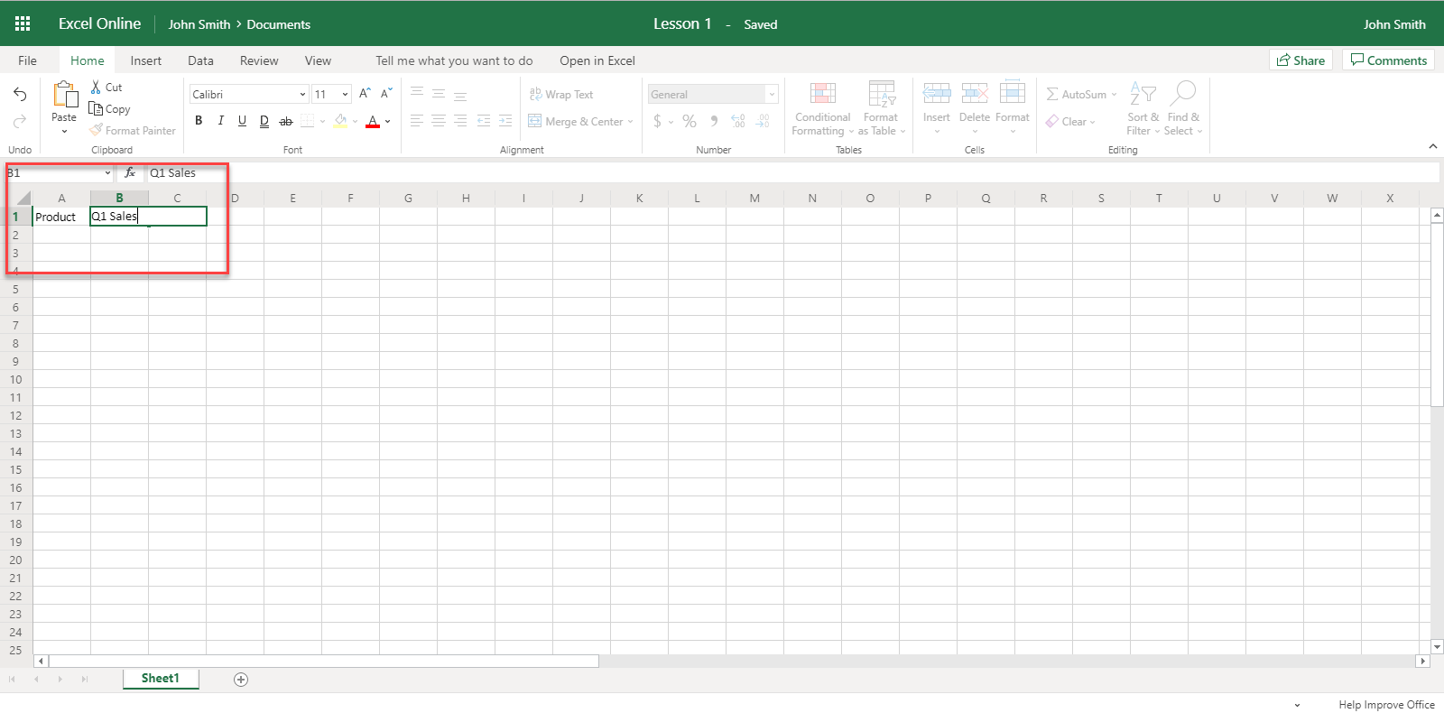 Getting Started With Excel Online Velsoft Blog